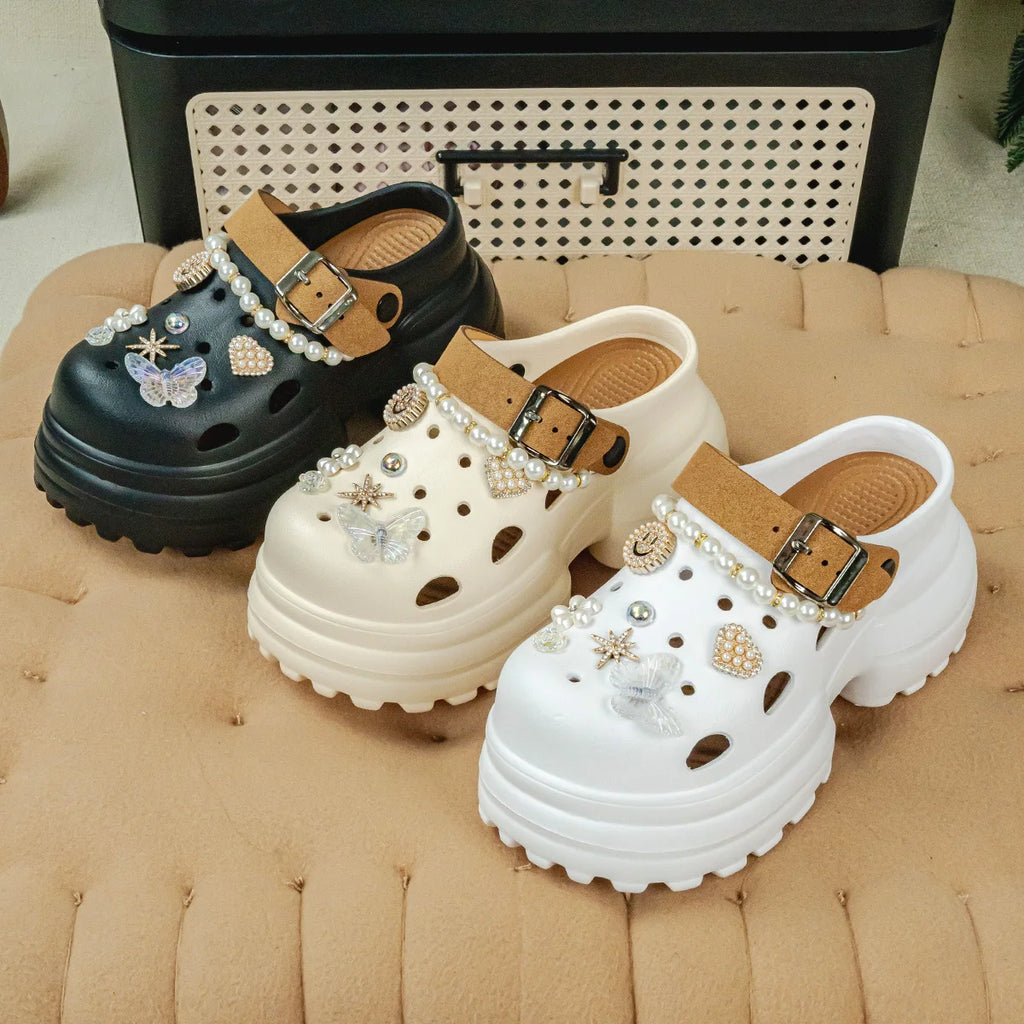 Women's Slippers 10CM High Platform Garden Fashion Clogs Shoes Women's Slippers Thick Bottom EVA Sandals Summer Girls Slippers
